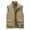 Khaki, variant on Mens Thin Workwear Solid Color Vest Sleeveless Jacket Tank Tops