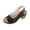 Black, variant on IEMIEMIEM Buckled Square Heel Sandals for Women 2026 Dressy Peep Toe Slingback Chunky Low Heeled Wedge Shoes Dress Sandals for Spring Summer Casual Walking Black 10 Wide