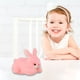 thumbnail image 5 of Muñeco de conejo de peluche | Linda almohada suave de peluche | 25cm/9.84in | Rosa Blanco | Costura fina | Cojín decorativo | Decoración de fiesta de dormitorio portátil | Regalo multiusos, 5 of 5