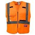 thumbnail image 1 of 48-73-5031 - SAFETY VEST REFLECTIVE ORANGE S/M WITH 10 POCKETS, 1 of 2