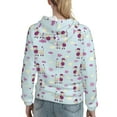 thumbnail image 7 of Lsque Poodle Dog Pattern Casual Women's Hoodie,Hooded Sweatshirt with Kangaroo Pocket,Pullover Hoodie with Eye-catching Drawstrings-Large, 7 of 7