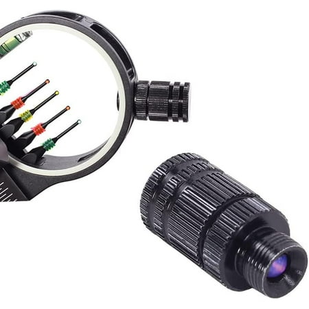 AME Archery Bow Sight Light - Compound 3/8-32 Led Battery Fiber Optic Bow Sight Light Thread Universal Fit