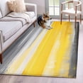 thumbnail image 3 of Street Art Graffiti Area&nbsp;Rug 3x5ft Gray Yellow Abstract Non-Slip&nbsp;Washable Square&nbsp;Rugs Soft Felt Indoor Floor Mat for Bedroom Kitchen Living Room Bathroom, 3 of 9