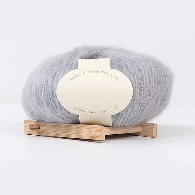 Hielo de Lana para Tejer a Mano de Ganchillo de Pelo de Bebé Bola de Bufanda, Sombrero Y Suéter Hecho de Mohair Hielo de Bebé para el Ganchillo