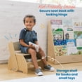 thumbnail image 5 of ECR4Kids Multipurpose Flip-Flop Step Stool and Chair, Childrens Furniture, Natural, 5 of 9