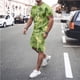 thumbnail image 1 of Camisas de verano Kakina CMSX para hombre, liquidación, conjunto de 2 piezas de camiseta informal de manga corta y pantalones cortos deportivos ajustados., 1 of 5