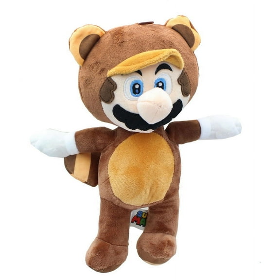 Super Mario 12 Inch Character Plush | Tanooki Mario