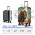 thumbnail image 6 of Haiem Western Desert Cactus Bald Eagle Luggage Cover Printed Suitcase Covers for Luggage Elastic Washable Suitcase Protector Fits 18-32 Inch Luggage-Medium, 6 of 9