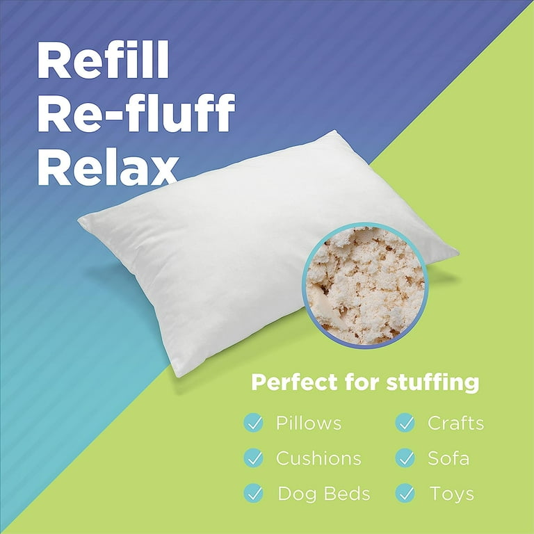 Shredded Latex Foam New Recycled Filler for Bean Bags Pet Beds Pillows Made in The USA 20 lbs Walmart