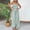 Green, variant on Womens Casual Strapless Summer Jumpsuits Loose Off Shoulder Smocked Sleeveless Wide Leg Romper M