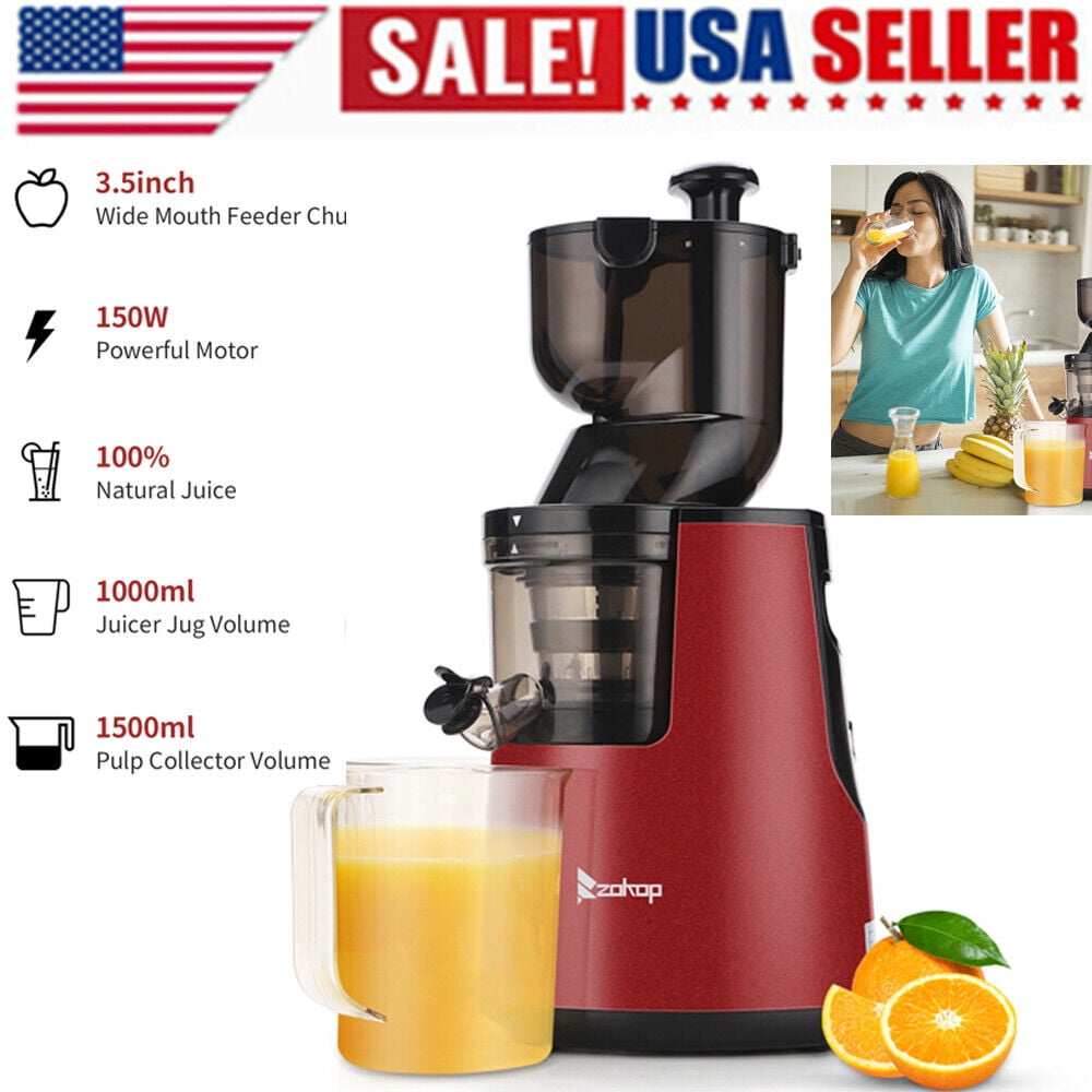 Clearance 120V 150W 1000ml Juice Cup Red Plastic 1500ml Pomace Cup Two