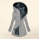 thumbnail image 1 of Chaquetas y abrigos casuales con capucha de manga larga para mujer Chaqueta acolchada de moda con capucha de manga larga de color sólido para mujer Parte superior de poliéster para mujer, 1 of 4