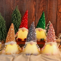 Christmas Gnomes Decorations with LED Light, 3 Pack Handmade Swedish Tomte Gnomes, Lighted Scandinavian Santa Elf Plush Table Ornaments, Xmas Holiday Winter Party Home Decor Gift