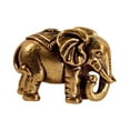 thumbnail image 4 of Statue Feng Shui Figurine Mini 1 Piece Brass Elephant Statue Elephant Statues for Home Office Indoor Decor Housewarming Gifts Wealth, 4 of 9