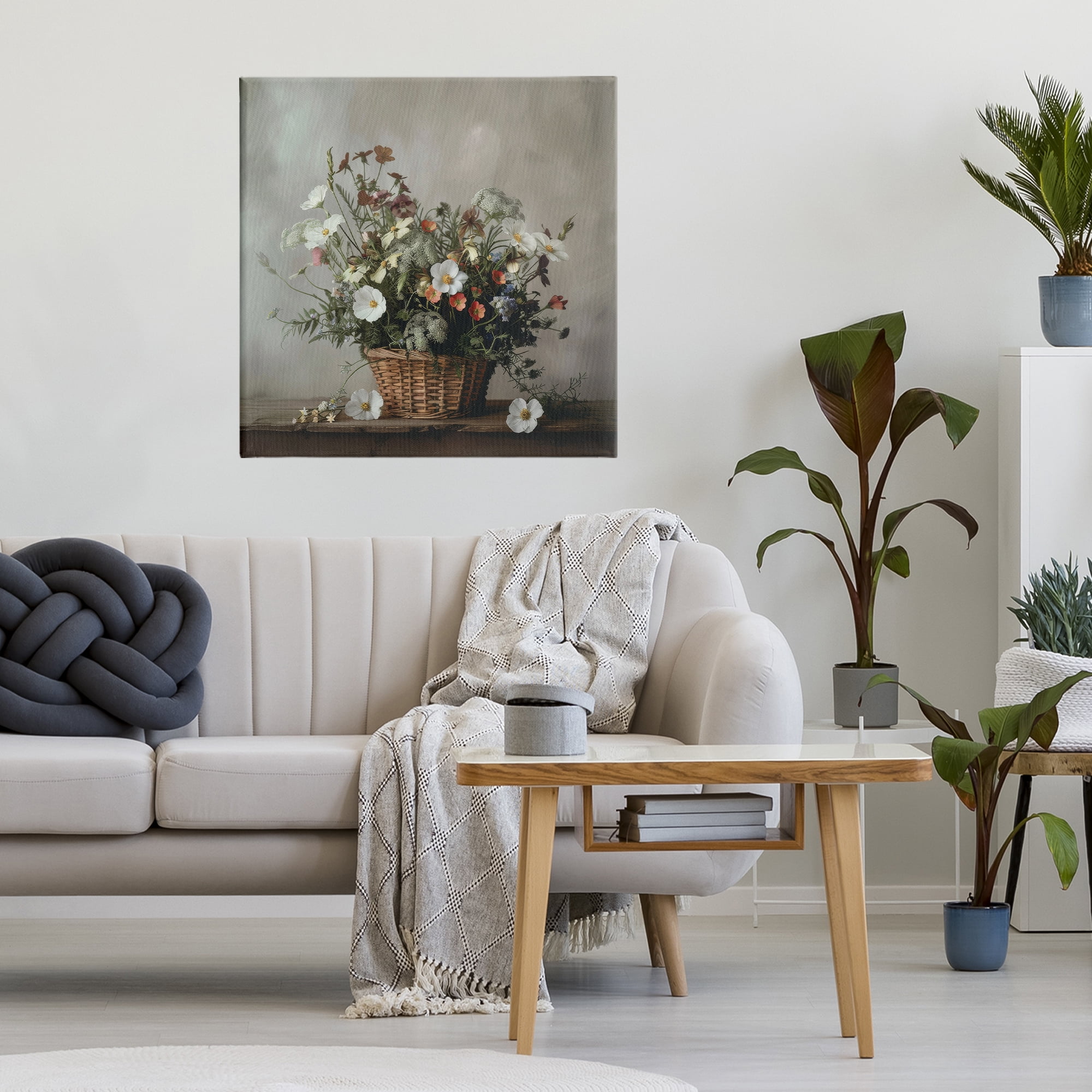 Stupell Industries Flowers In A Basket Arrangement Canvas Wall Art, design by Lazar Studio