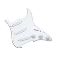 thumbnail image 3 of Pieza de reparación de placa de protección contra rayones para golpeador de guitarra eléctrica cargada, fácil de instalar Blanco, 3 of 9