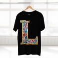 thumbnail image 6 of Letter L Graphic Design Tee Unisex 100 Cotton With Antique Gold Letters Artwork T-Shirt, 6 of 18