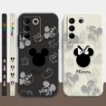 thumbnail image 2 of Case For VIVO S5 S6 S7 S9 S10 S15 S16 S16E T1 V15 V20 V23 PRO 5G Simple Liquid Silicone Case Anime Cute Mickey Minnie Mouse, 2 of 5