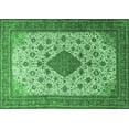 thumbnail image 1 of Ahgly Company Indoor Rectangle Medallion Emerald Green Traditional Area Rugs, 3' x 5', 1 of 4