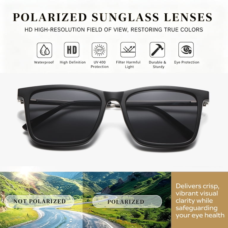Whiteleopard Magnetic Clip on Sunglasses for Men & Women  display picture 2