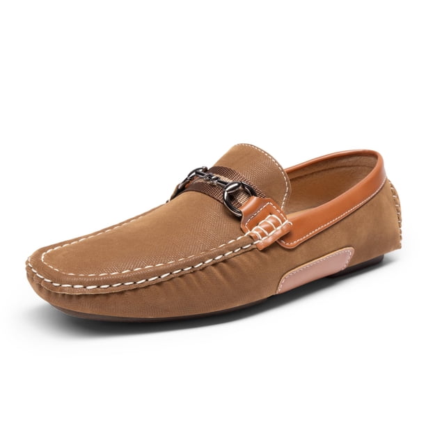 Zapatos Bruno Marc Mocasines Penny Loafers con Punta Mocasin Tan Talla 11