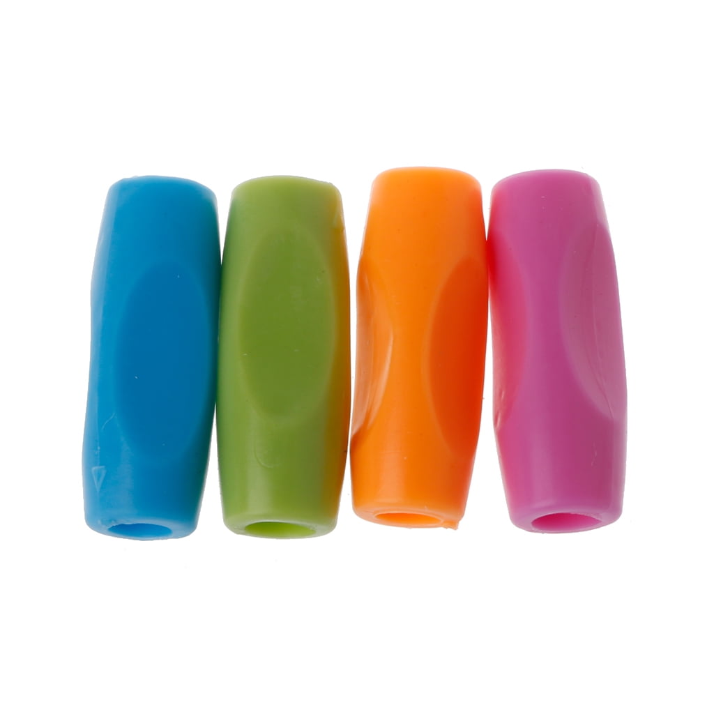 4Pcs Silicone Pencil Grips for Kids Handwriting Writing Aid Gripper Finger Grip Posture Correction Tool for Children