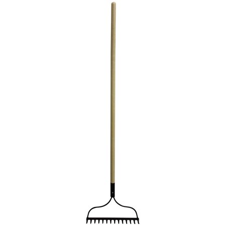 Workforce 14-Tine Bow Rake - 54  Wooden Handle - 16 Gauge Steel Blade