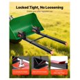thumbnail image 3 of Pallet Forks 4000 lbs Capacity Clamp On, 60 Inch Tractor Fork Attachment with Stabilizer Bar for Skid Steer & Tractor Loader, 3 of 6