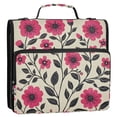 thumbnail image 5 of FORMRS Zipper Binder with Shoulder Strap 2-inch Ring 500 Sheet Capacity File Bag, Pink Flowers, 5 of 5