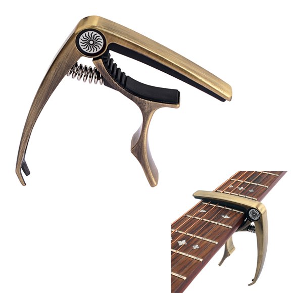 TABLETREANDS Capo Clip Para Guitarra Acústica Y Color Marrón Claro Con Función De