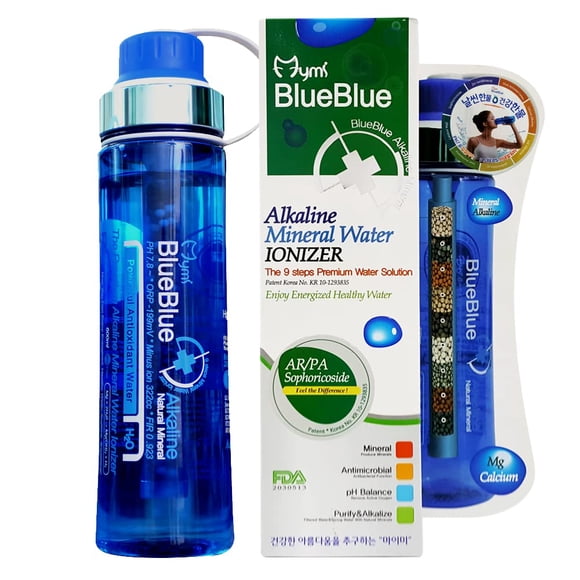 Botella de Agua Mymi BlueBlue 600 ml con Filtro de 9 Etapas