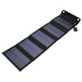 thumbnail image 4 of 5V 15W USB Solar Charger Portable Solar Battery Waterproof Solar Battery Charger USB Solar Panel Power Bank with 5 Solar Panels for Charging Mobile Phones Suitable for Outdoor Hiking and Camping, 4 of 8
