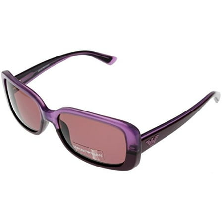 Emporio Armani Sunglasses Womens EA9547 N3Z Rectangular Violet Size: Lens/ Bridge/ Temple: 55-17-135
