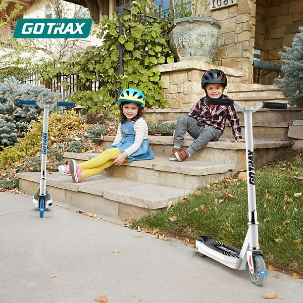 GOTRAX Scout Scooter électrique, roue avant 5,0'' roue arrière 3,5''  E-Scooter, batterie de capacité 10,2 V 2,6 Ah, moteur 80 W jusqu'à 10 km/h  pour les enfants de 4 à 7 ans (