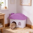 thumbnail image 6 of Fzaqwen Hamster Hide House Cage Small Animal Habitat for Dwarf Hamsters Rat Hedgehog Violet, 6 of 8