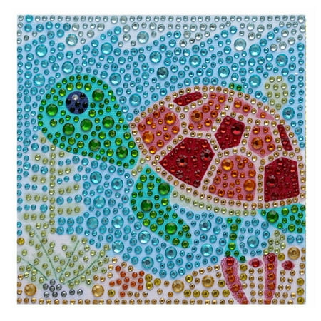 

DIY 5D Cute Tortoise Pattern 150x150mm Full Drill Diamond Embroidery Desktop Decor Gift