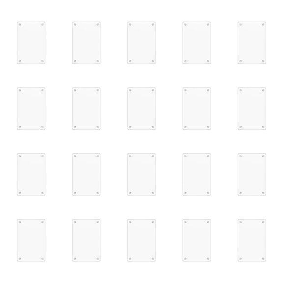 Keyohome 20PCS Acrylic Magnetic Picture Frame for Birthday Polaroid Style Fridge Photo Magnet Double Sided Magnetic Picture Decor for Mothers Day