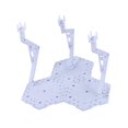 thumbnail image 1 of lionlar Action Base Figure Base Display Doll Model Bracket Support for 1/144 Accs White, 1 of 9