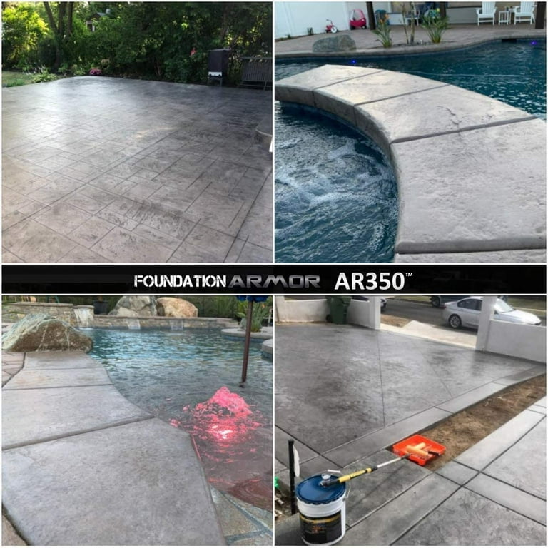 Armor AR500 Solvent Based High Gloss Acrylic Concrete Sealer and Paver  Sealer