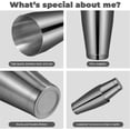 thumbnail image 3 of 16 Pcs Cocktail Shakers Professional Bar Shaker Boston Shaker Set Stainless Steel Martini Shaker, 3 of 5