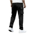 thumbnail image 6 of Avtoify Men's Solid Color Outdoor Casual Multi Pocket Drawstring Mens Shorts Workwear Pants, 6 of 10