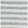 thumbnail image 4 of 50 Inch Extra Soft Linen Throw Blanket, Woven Striped Design, White, Blue, 4 of 5