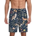 thumbnail image 3 of Lsque Retro Forest Animals Mens Sleep Pajama Shorts,Short Pajama Pants, Cotton Ultra-Soft Knit-XX-Large, 3 of 9