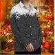 thumbnail image 3 of Camisa hawaiana de manga larga de moda para hombre, para socializar en la playa, forro 2024, camisa de hombre de alta gama, camisa estampada en 3D, nieve navideña, 3 of 5