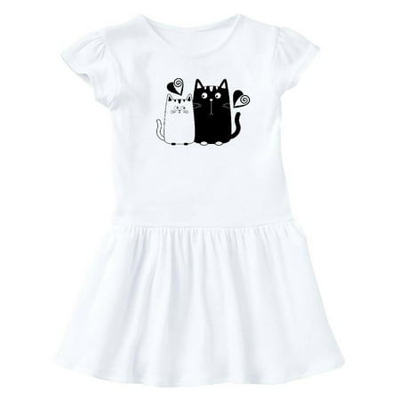 

Inktastic Valentines Day Cat Couple Gift Baby Girl Dress