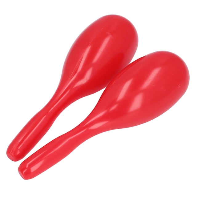 2 Pcs Hochets de Percussion à Main Forme Ovale Marteau de Musique ABS avec Poignée Courbée pour Fêtes de Carnaval