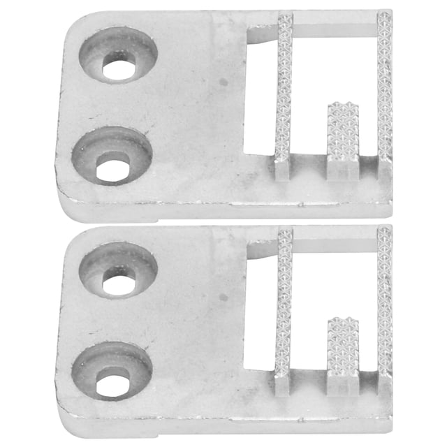 2 piezas de placa de aguja en forma de E para máquina de coser multifuncional 735081004 para JANOME