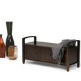 Brooklyn + Max Lexington Solid Wood Entryway Storage Bench