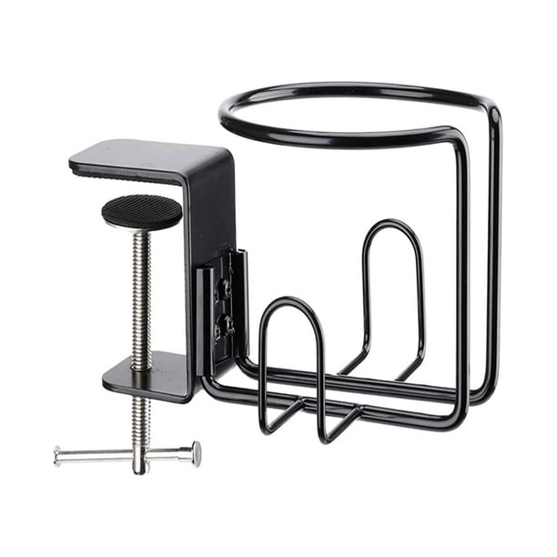 Portavasos de escritorio 2 en 1, portabotellas de agua, Accesorios de escritorio de Metal para juegos, suministros de oficina, organizador de