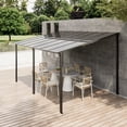 thumbnail image 5 of LAUSAINT HOME 10' x 14' Hardtop Gazebo, Outdoor Aluminum Pergola for Garden, Patio, Backyard-Gray, 5 of 10